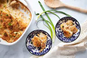 Cheesy Keto Scalloped “Potatoes”